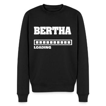 Cadeau pour Bertha - Pull Premium bio Homme - noir - Devant - Nico (187cm)