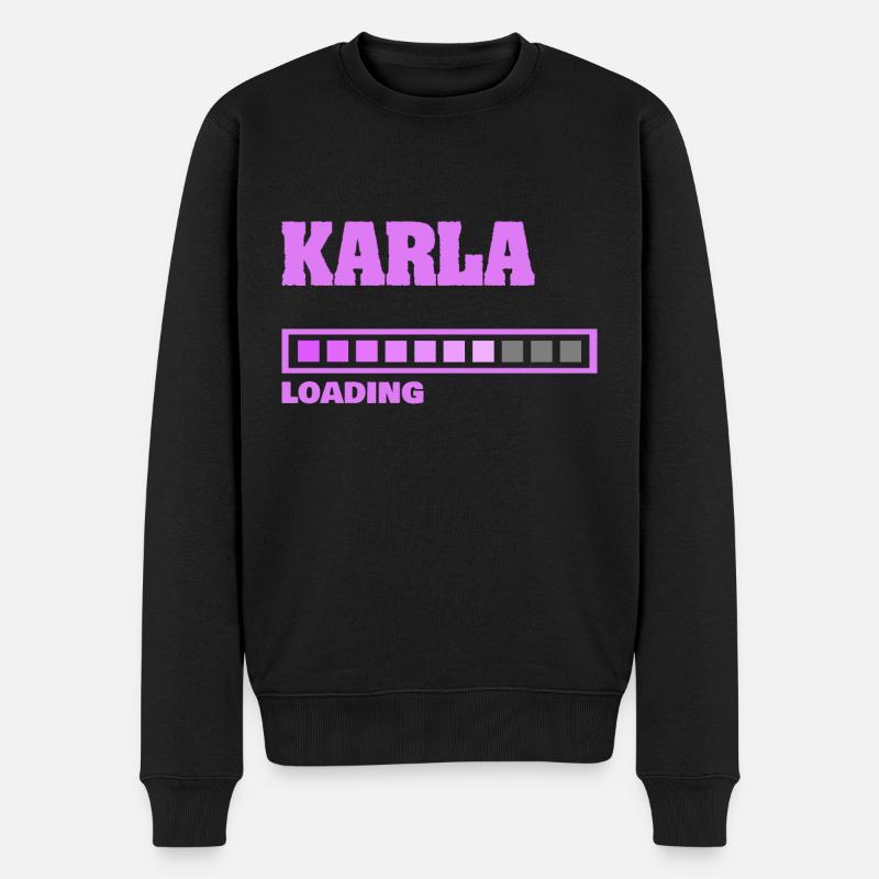 Karla - Økologisk premium-sweatshirt til mænd - sort