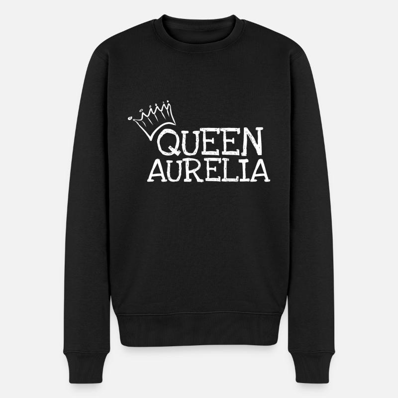 Geschenk für Aurelia - Männer Premium Bio Pullover - Schwarz
