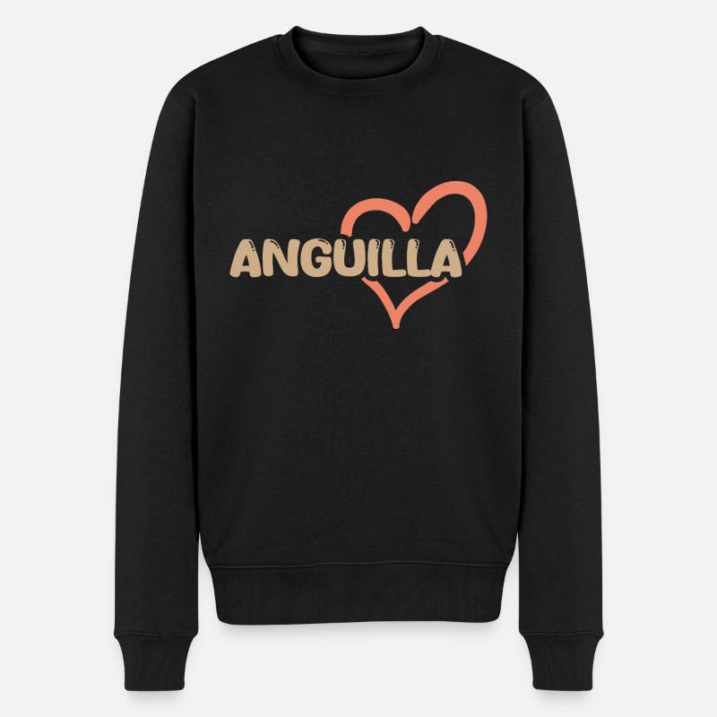 Anguilla Anguilla - Pull Premium bio Homme - noir