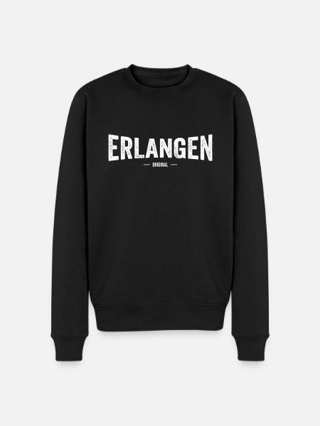Erlangen Original - Männer Premium Bio Pullover - Schwarz