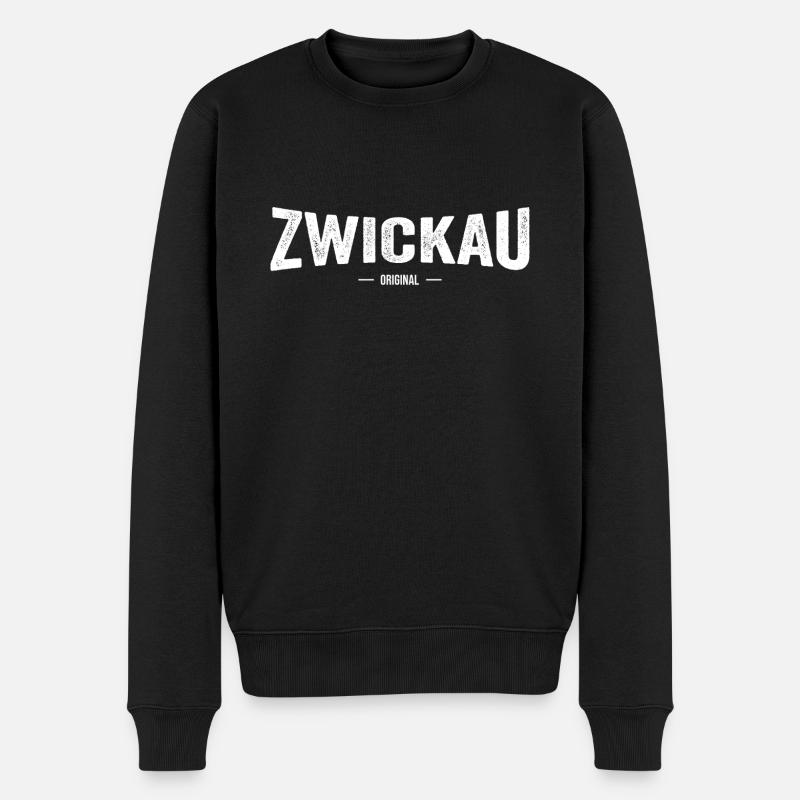 Zwickau Original - Männer Premium Bio Pullover - Schwarz