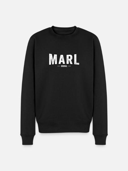 Marl Original - Männer Premium Bio Pullover - Schwarz
