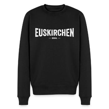 Euskirchen Original - Männer Premium Bio Pullover - Schwarz - Vorne - Nico (187cm)