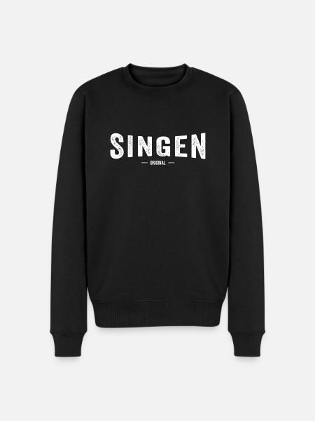 Singen Original - Männer Premium Bio Pullover - Schwarz