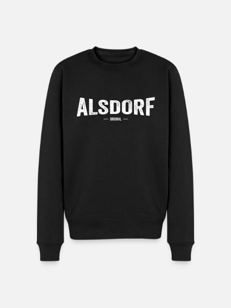 Alsdorf Original - Männer Premium Bio Pullover - Schwarz