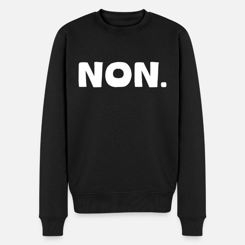 C'est NON. - Pull Premium bio Homme - noir
