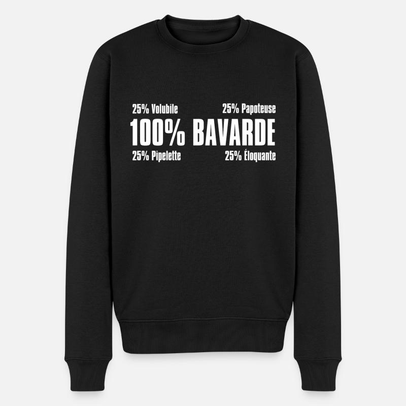 Bavarde - Pull Premium bio Homme - noir