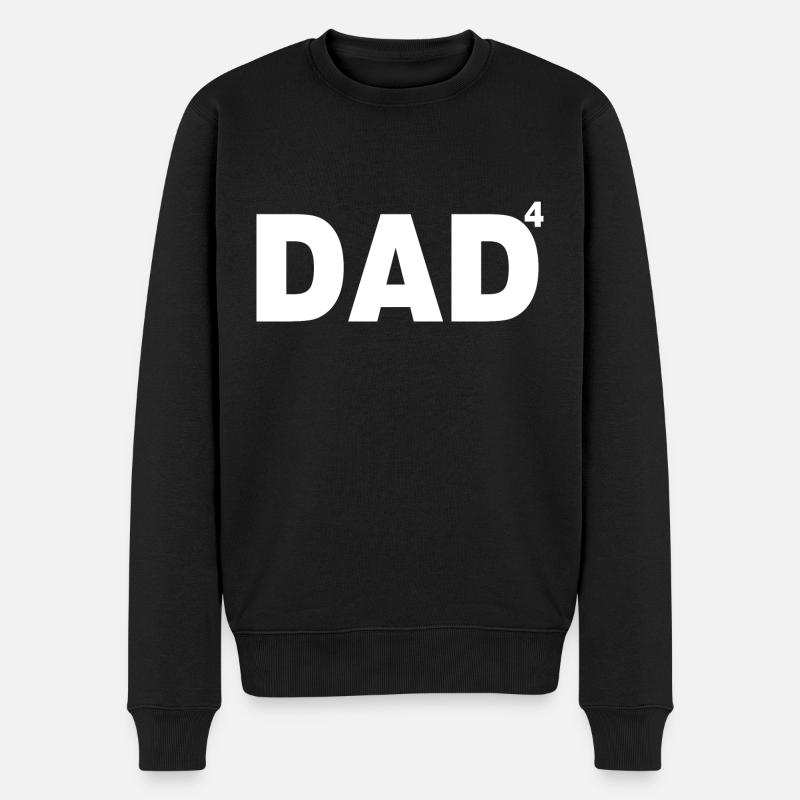 papa de 4 ans - Pull Premium bio Homme - noir