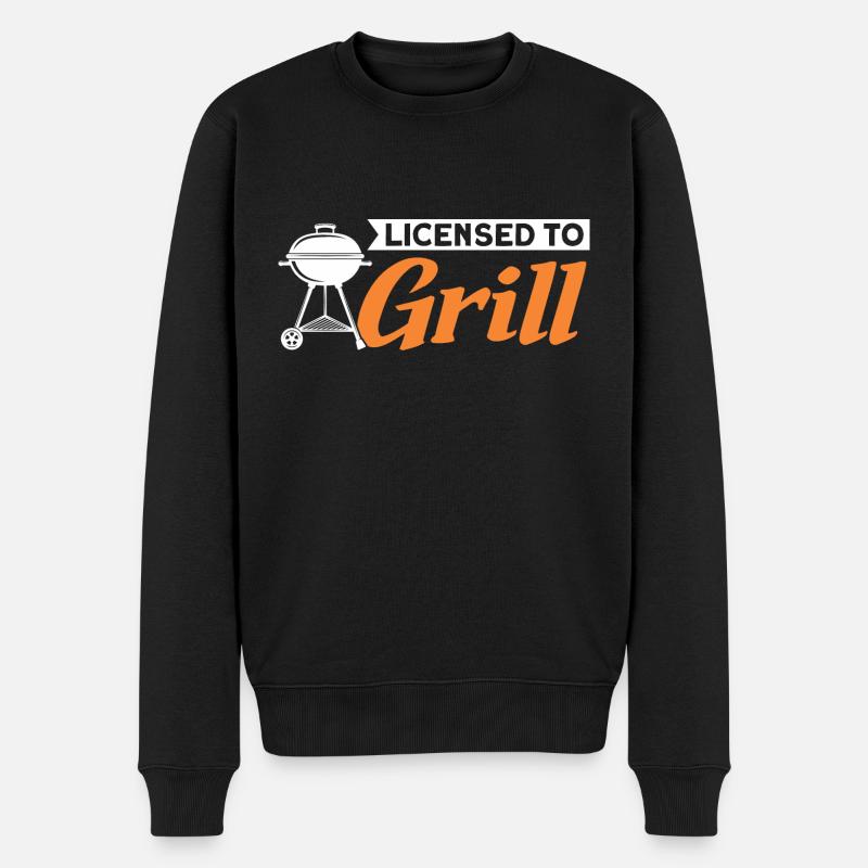 Licencié à Grill - Pull Premium bio Homme - noir