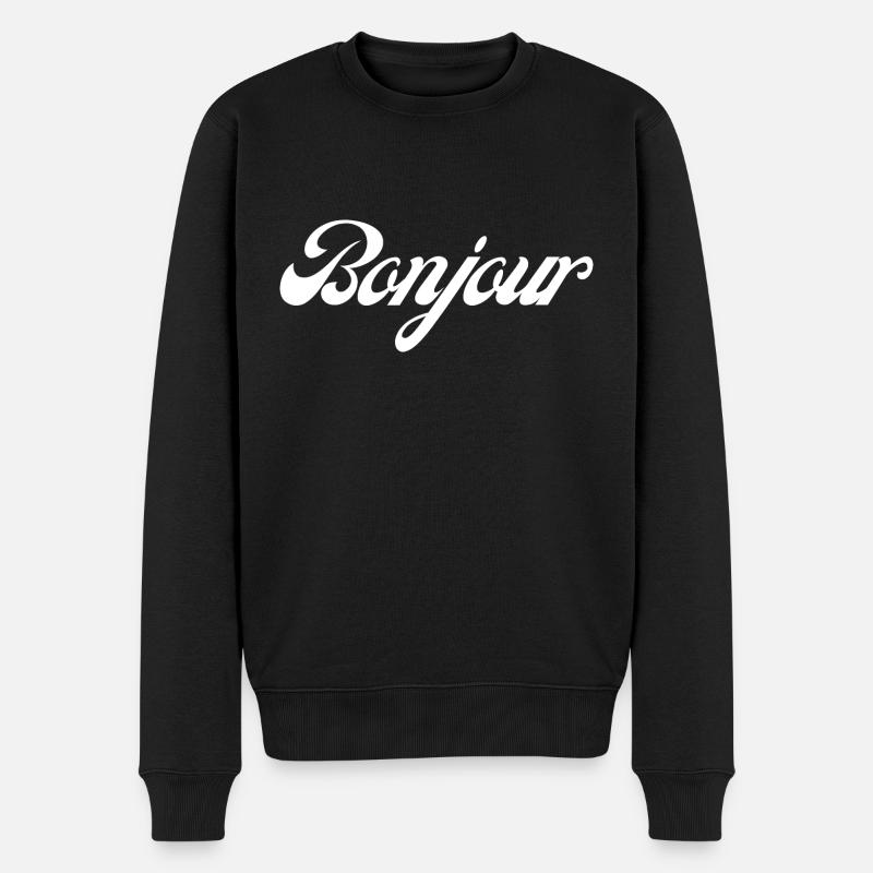 Bonjour idée cadeau - Pull Premium bio Homme - noir