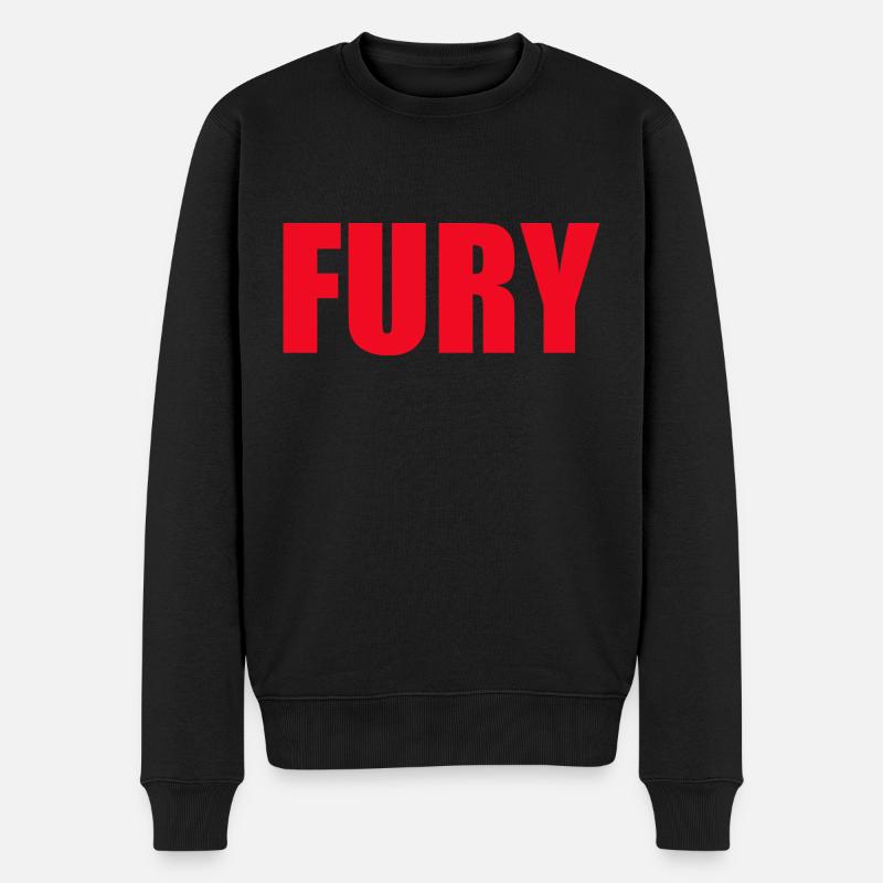 Fury - Männer Premium Bio Pullover - Schwarz