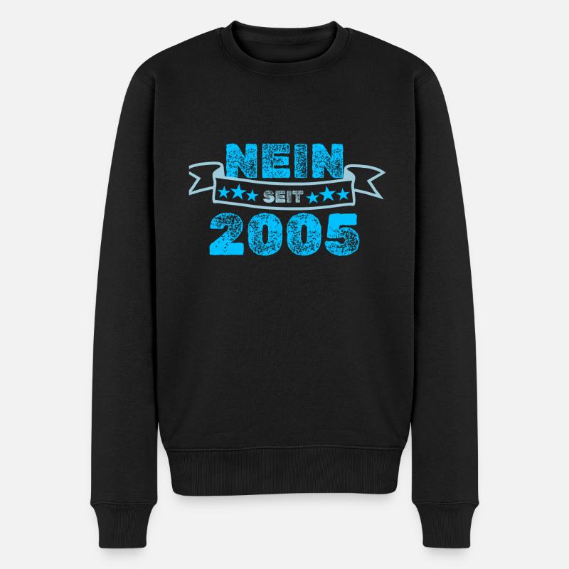 Jahr 2005 - Männer Premium Bio Pullover - Schwarz