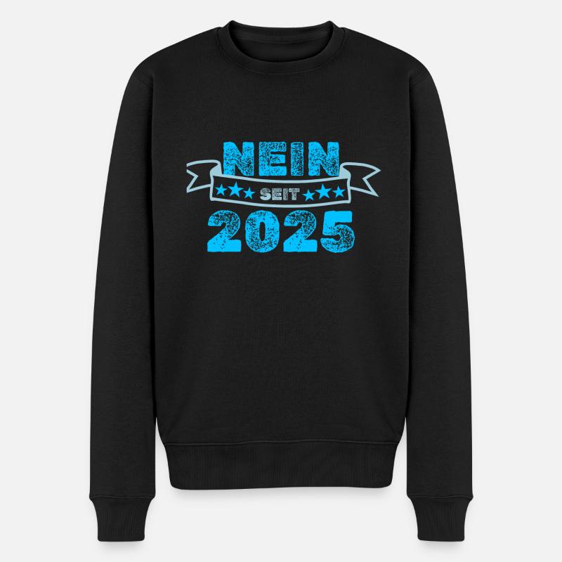 Dagegen 2025 - Männer Premium Bio Pullover - Schwarz