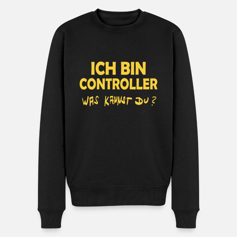 Beruf Controller - Männer Premium Bio Pullover - Schwarz
