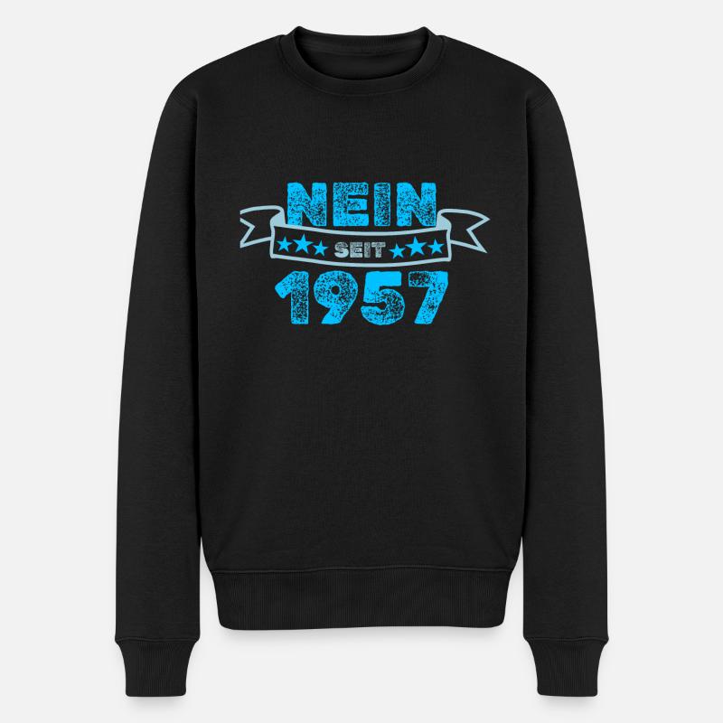 Jamais 1957 - Pull Premium bio Homme - noir