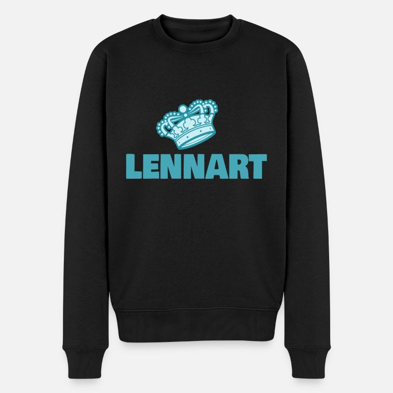 Lennart comme prénom - Pull Premium bio Homme - noir