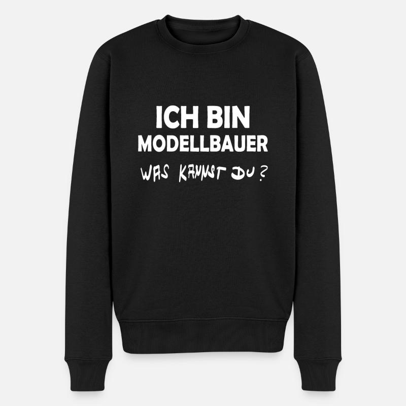 Beruf Modellbauer - Männer Premium Bio Pullover - Schwarz