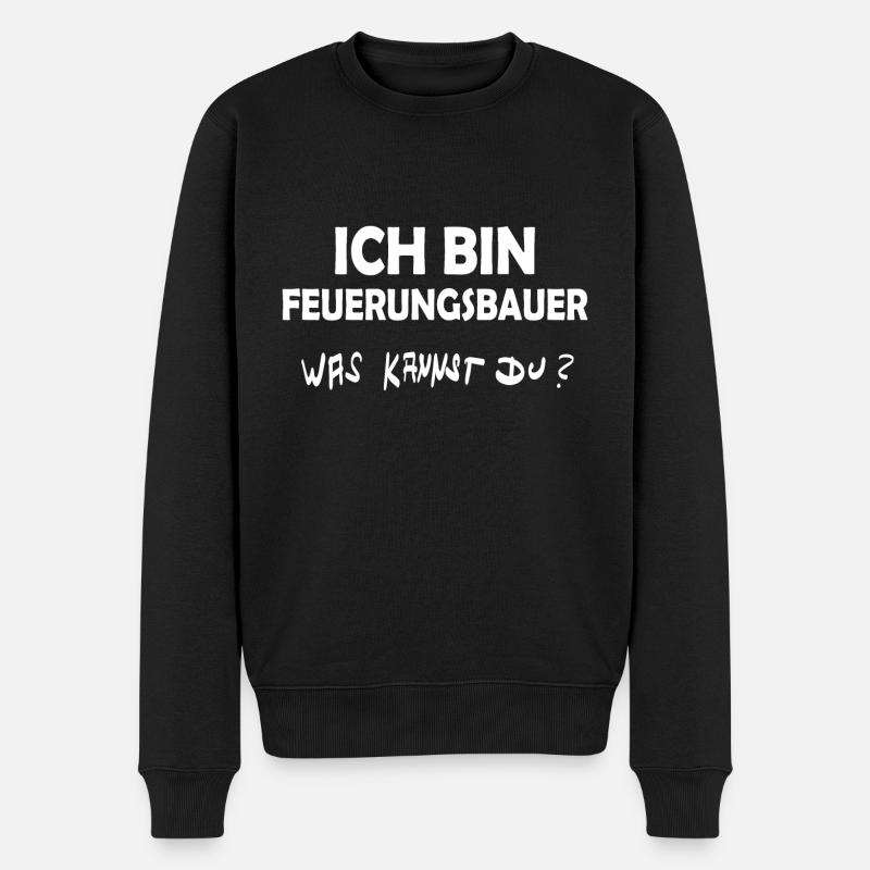 Profession : Ingénieur en combustion - Pull Premium bio Homme - noir