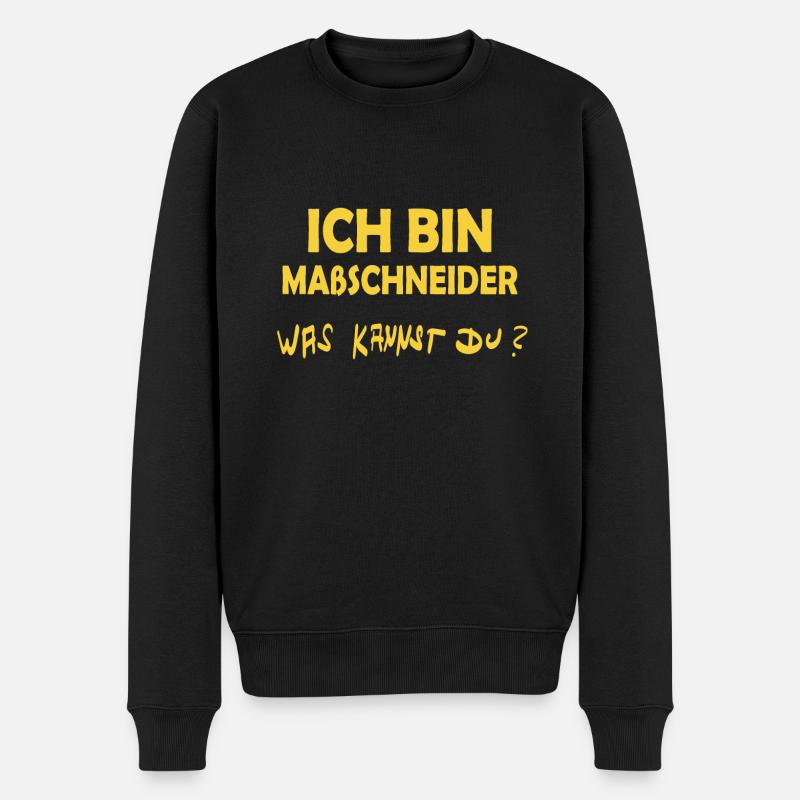 Beruf Maßschneider - Männer Premium Bio Pullover - Schwarz
