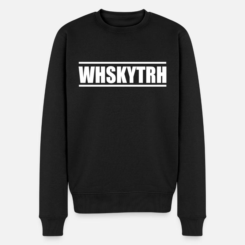 WHSKYTRH - Männer Premium Bio Pullover - Schwarz