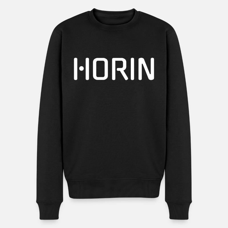 Horin Blanc - Pull Premium bio Homme - noir