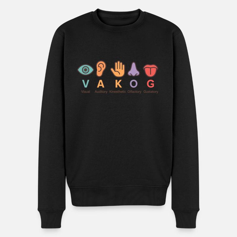 KAKOG - Männer Premium Bio Pullover - Schwarz