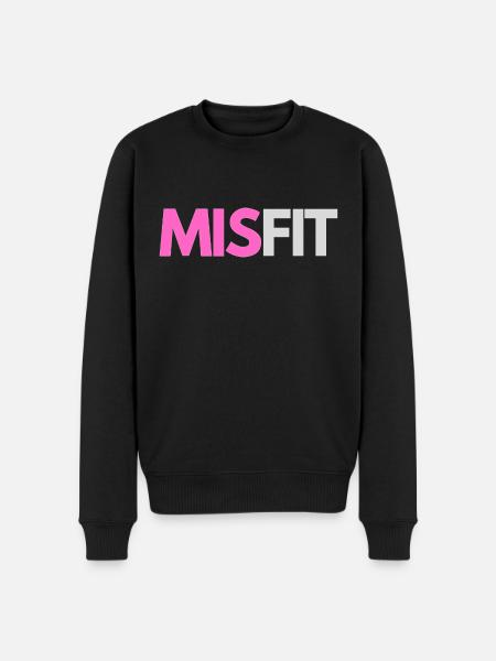 'Mis'fit - Men's Premium Organic Jumper - black