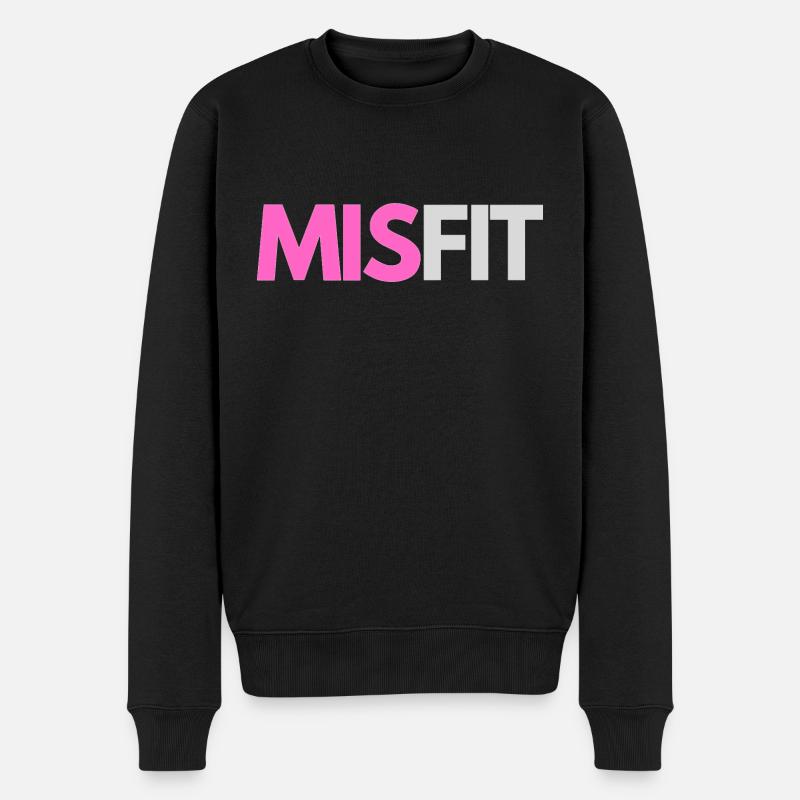 'Mis'fit - Men's Premium Organic Jumper - black