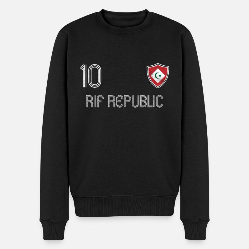 Rif-République équipe de football - Pull Premium bio Homme - noir