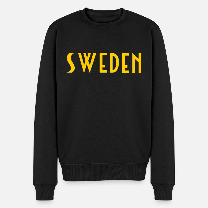 Schweden - Männer Premium Bio Pullover - Schwarz