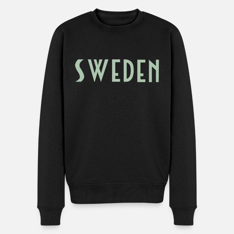 Schweden - Männer Premium Bio Pullover - Schwarz