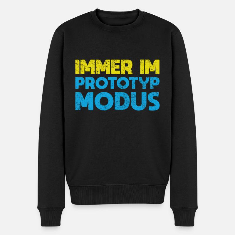 Immer Im Prototyp-Modus - Männer Premium Bio Pullover - Schwarz