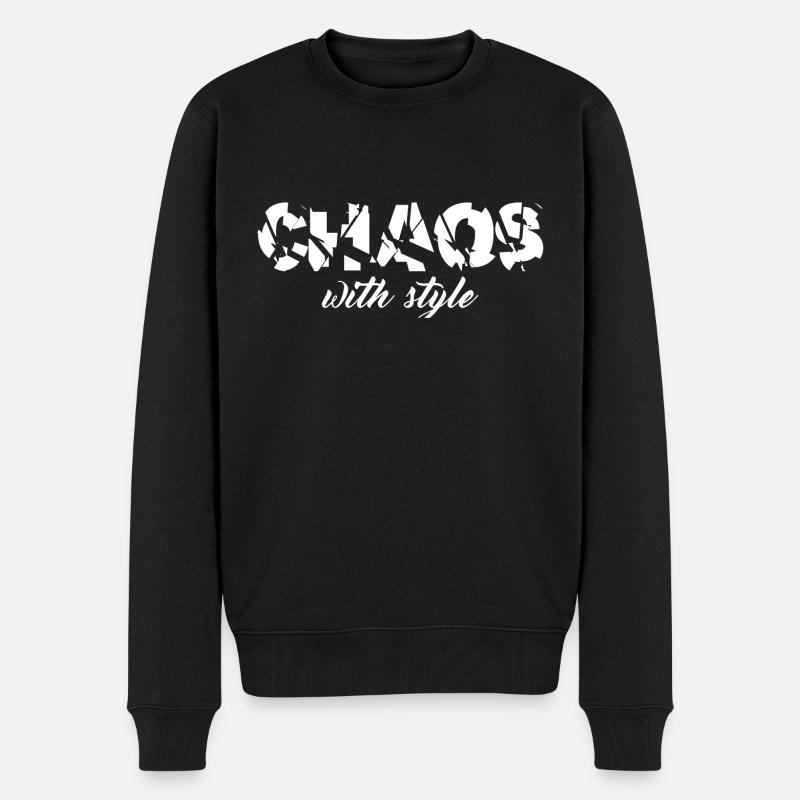 Chaos avec style - Pull Premium bio Homme - noir