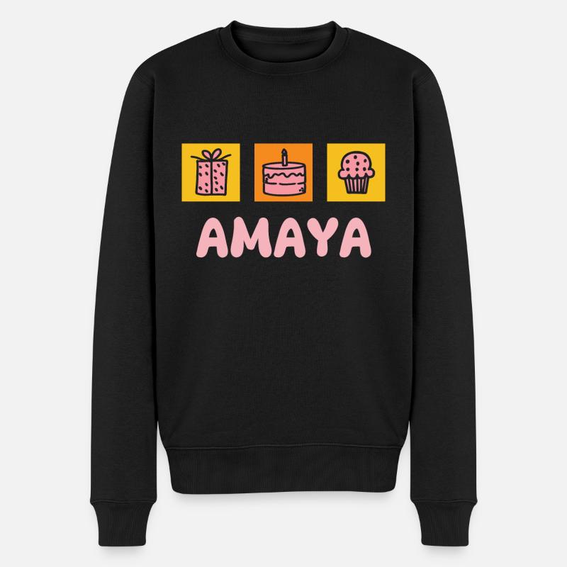 Amaya - Pull Premium bio Homme - noir