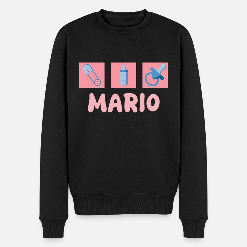 Mario - Pull Premium bio Homme - noir