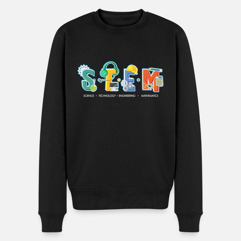 Sciences Technologie Ingénierie Mathématiques STEM - Pull Premium bio Homme - noir