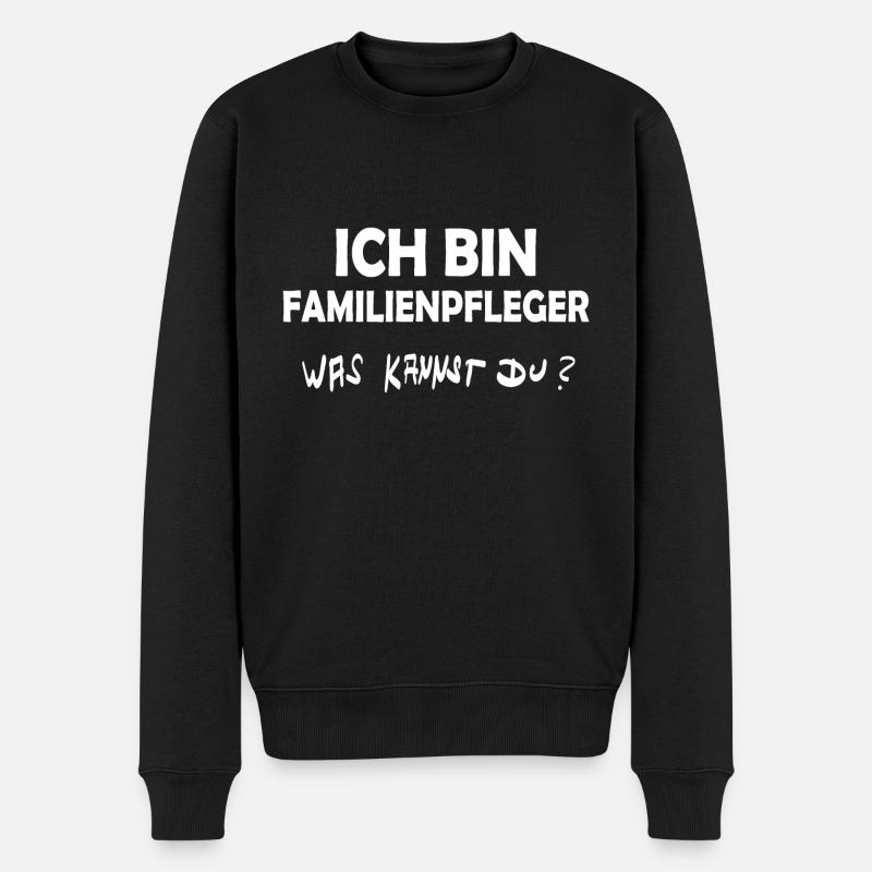 Cadeau pour l’aidant familial - Pull Premium bio Homme - noir