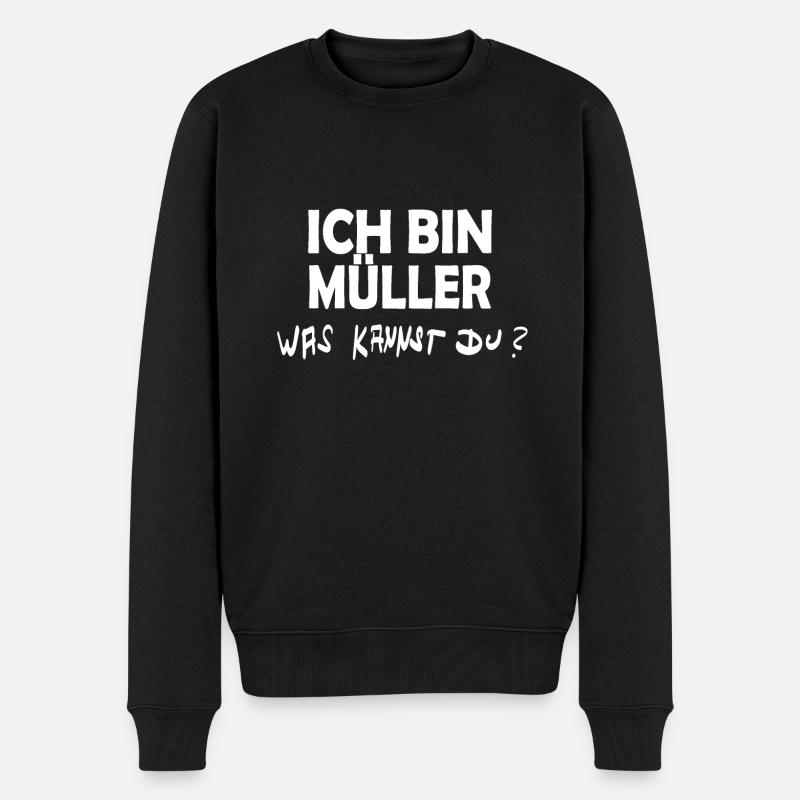 Cadeau pour Müller - Pull Premium bio Homme - noir