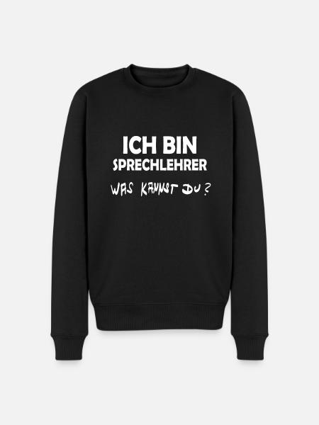 Speech teacher as a profession - Men's Premium Organic Jumper - black