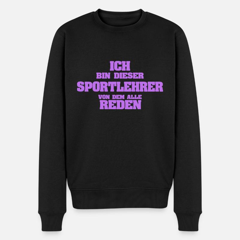 Sportlehrer als Beruf - Männer Premium Bio Pullover - Schwarz
