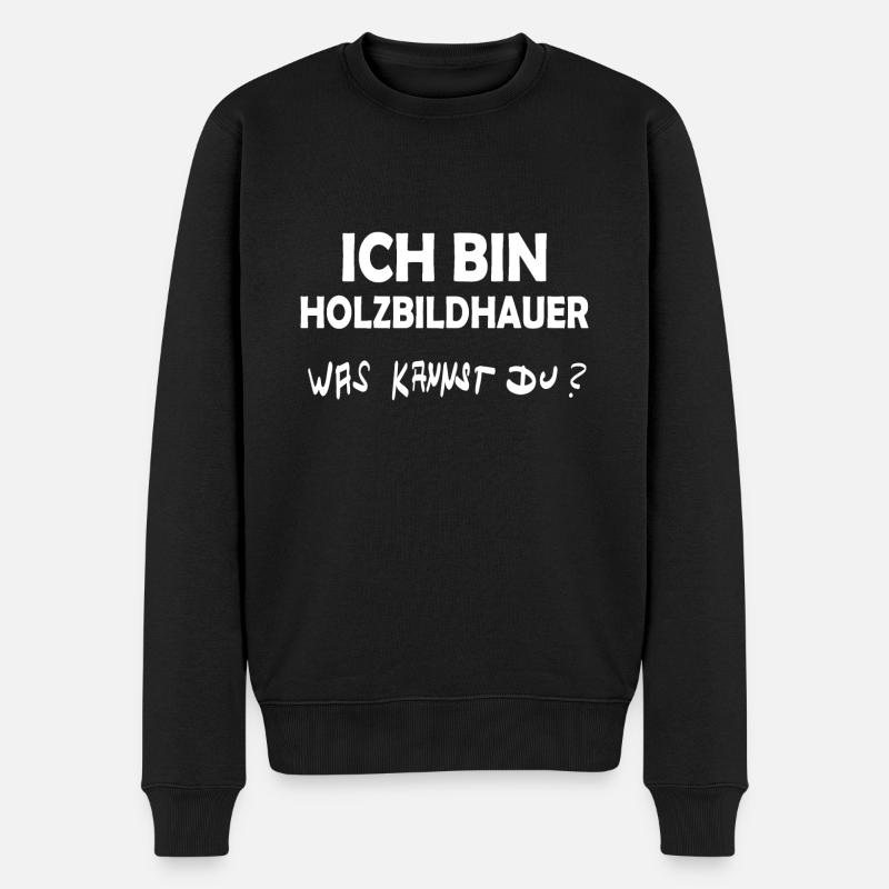 Sculpteur sur bois - Pull Premium bio Homme - noir