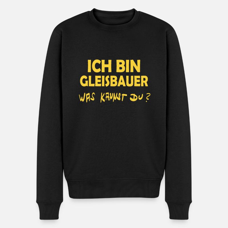 Profession : Constructeur de pistes - Pull Premium bio Homme - noir