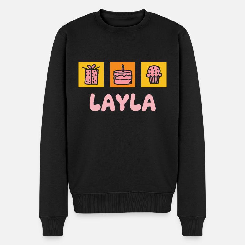 Layla comme prénom - Pull Premium bio Homme - noir