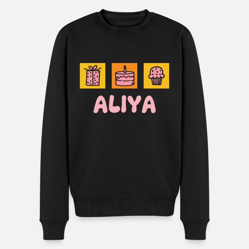 Aliya als Vorname - Männer Premium Bio Pullover - Schwarz