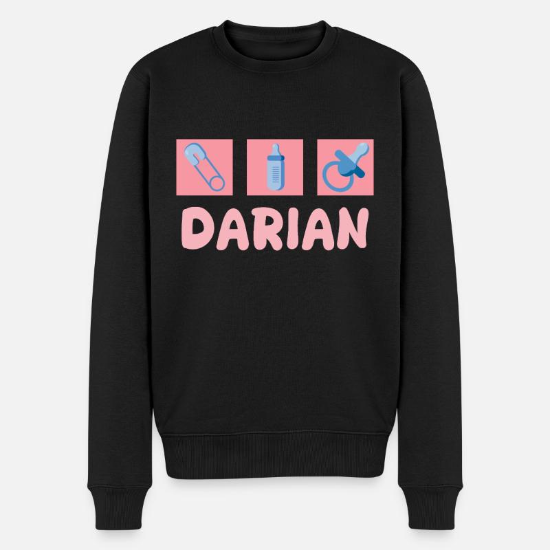 Darian - Pull Premium bio Homme - noir