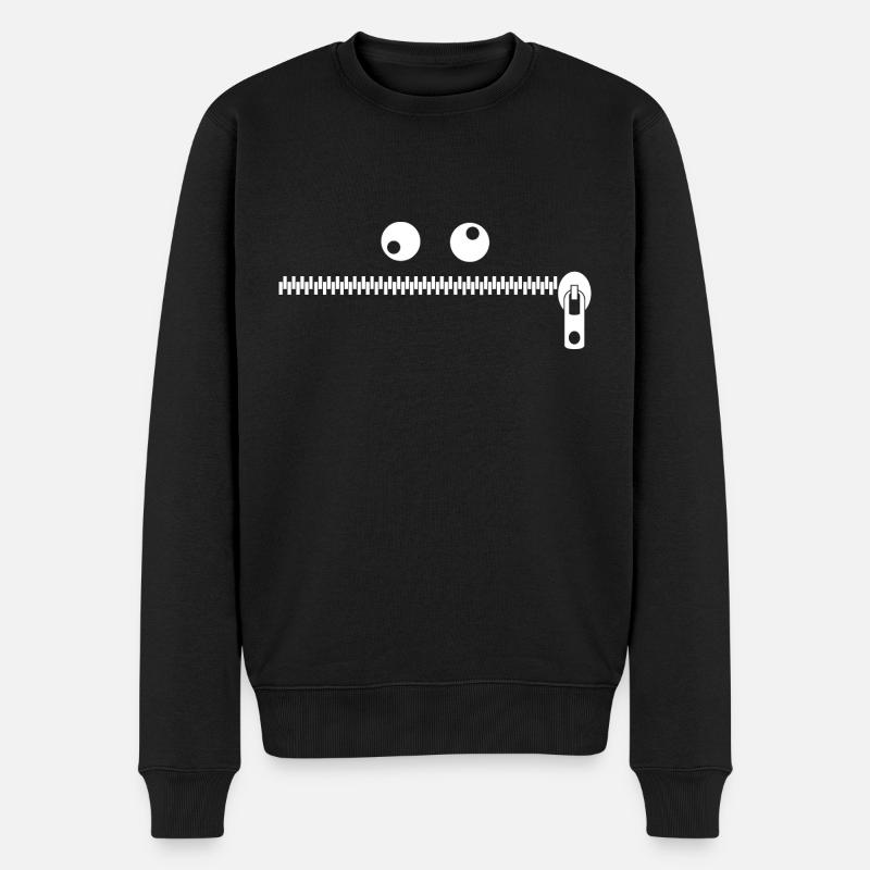 Monstre à glissière - Pull Premium bio Homme - noir