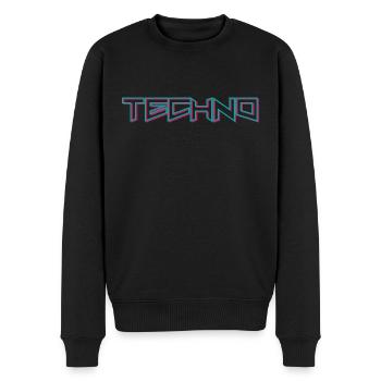 TECHNO DJ EDM Musique Acid House Rave Festival de musique - Pull Premium bio Homme - noir - Devant - Nico (187cm)