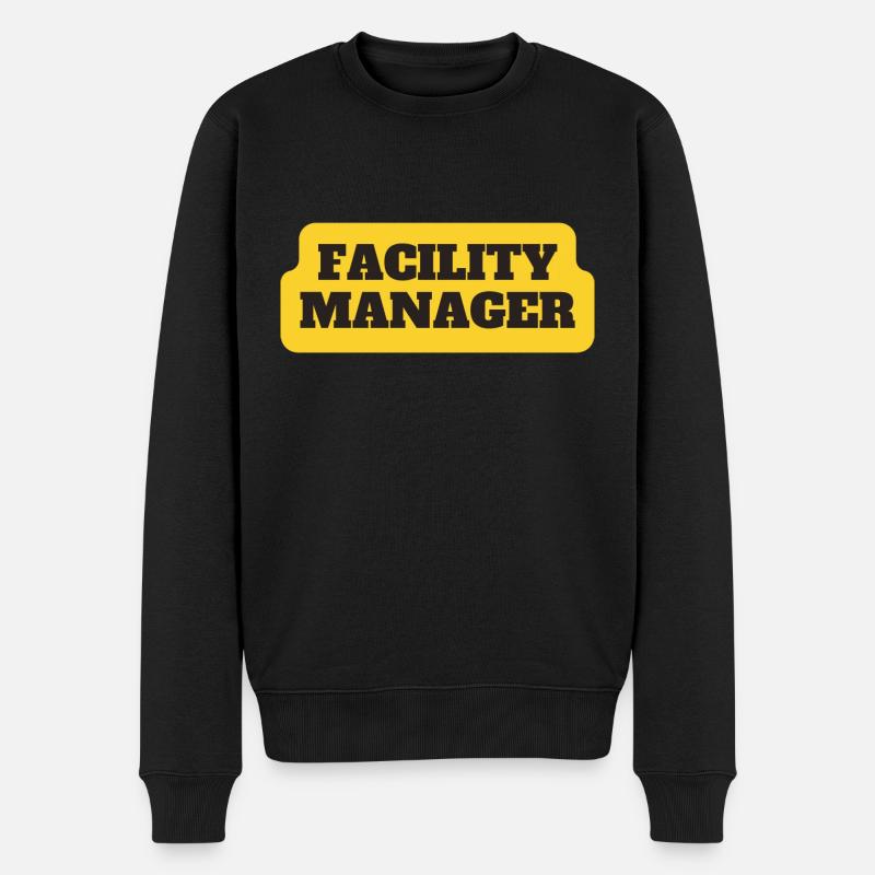 Facility Manager Technicien interne Gardien - Pull Premium bio Homme - noir