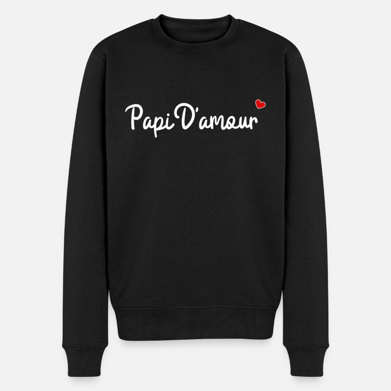 Papi d'amour - Pull Premium bio Homme - noir